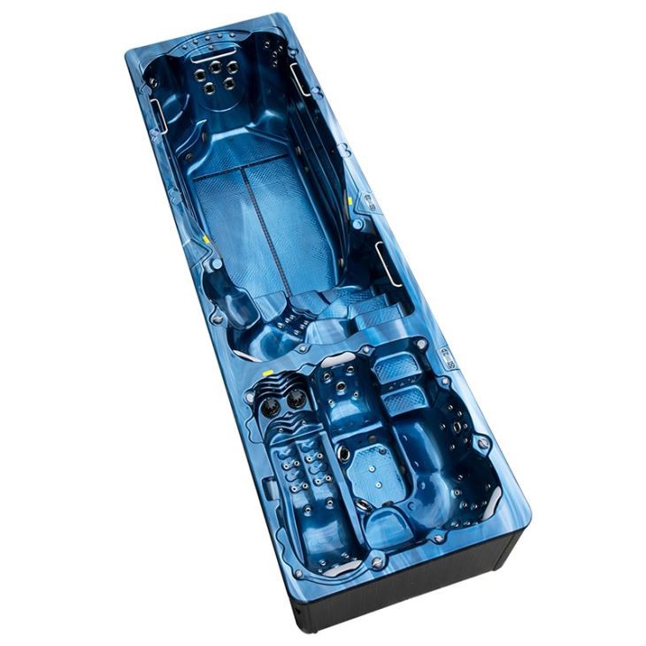 Kolam 8m Zon Bebas Freestanding Spa Tanpa Endless